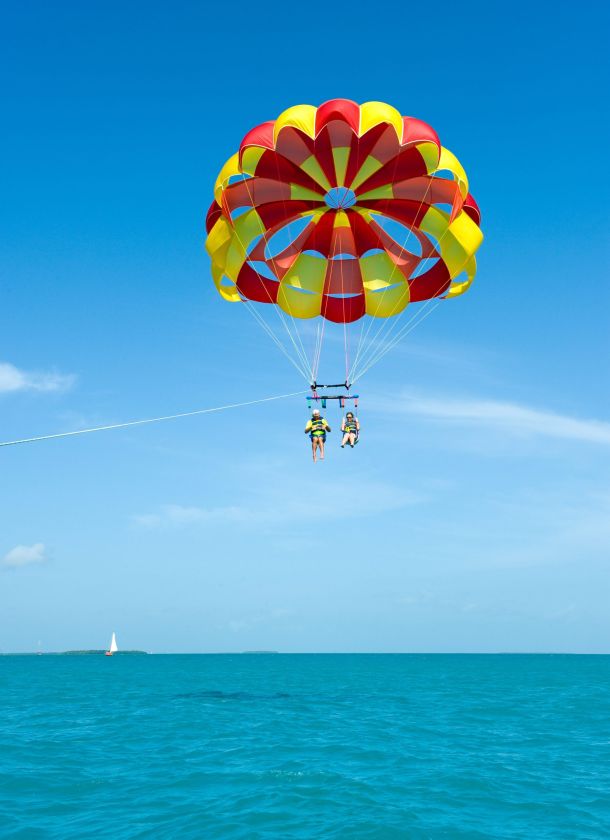 Parasailing in the Gulf of Mexico
